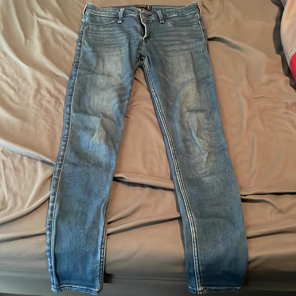 Abercrombie and Fitch medium wash jean leggings